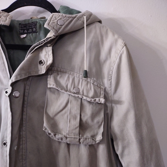 Vintage Quilt Lined Utility Coat, Size Small - Picture 3 of 13